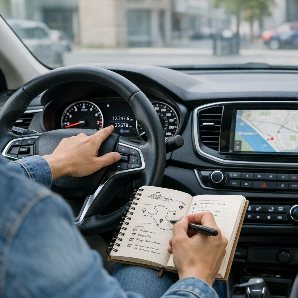 Le kilométrage annuel d’une voiture se calcule trajet par trajet