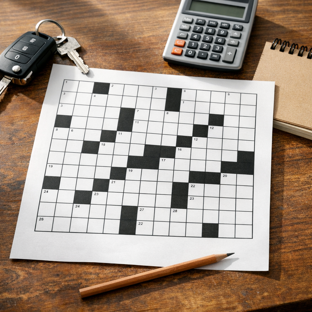 Le leasing en mots fléchés se résout par lettres et indices